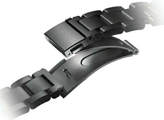 Rrip çeliku për Apple Watch UNIQ Osta, 42/44/45/49mm, i zi
