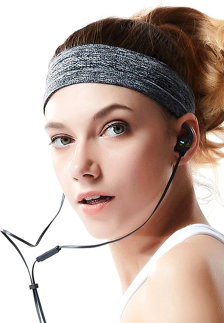 Shirit elastik për kokë Hurtel për vrapim dhe fitnes, portokalli