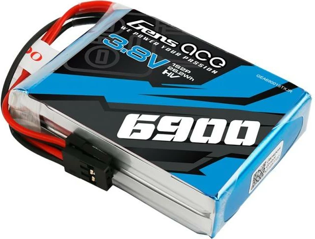 Bateri LiPo Gens Ace 6900mAh 3.8V 1C 1S2P për makina RC