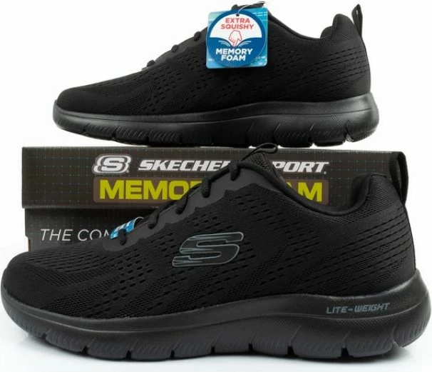 Atlete për meshkuj Skechers, të zeza [Madhësia: 39]