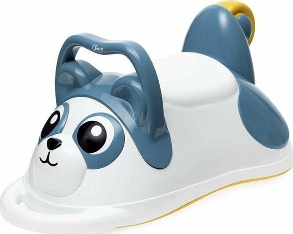 Lodër ride-on Chicco Panda 3-in-1, me tabaka Montessori dhe funksion karrocë dore, 55x30.6x28 cm, e bardhë