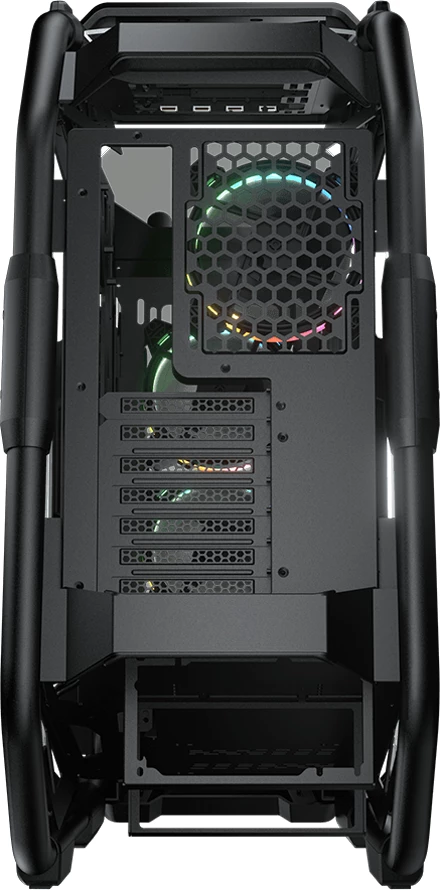 Kasë COUGAR CRATUS Mid Tower, tempered glass, RGB, Black