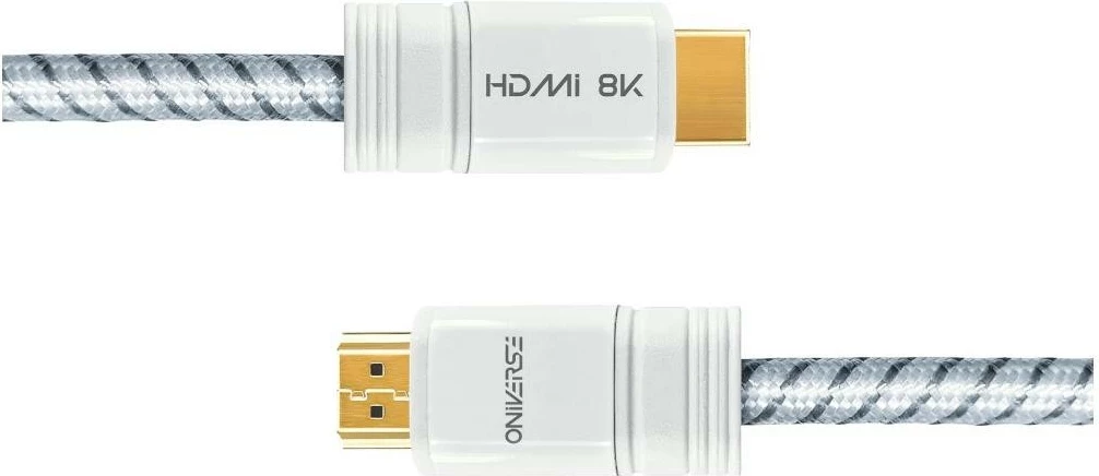 Kabëll HDMI Oniverse 1.8m, HDMI 2.1, bardhë
