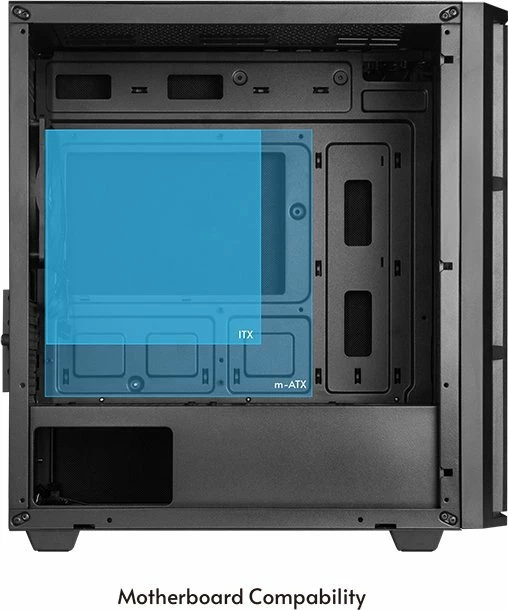 Kasë Chieftec Pro Mini AZ-01B-OP, Mini Tower mATX/Mini-ITX, pa furnizues rryme, USB-C, e zezë