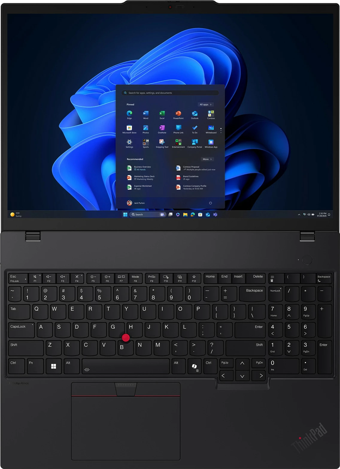 Laptop Lenovo ThinkPad T16 G4, Intel Core Ultra 5 228V, 32GB RAM Memorje, 1TB SSD, 16" WUXGA, Windows 11 Pro, i zi