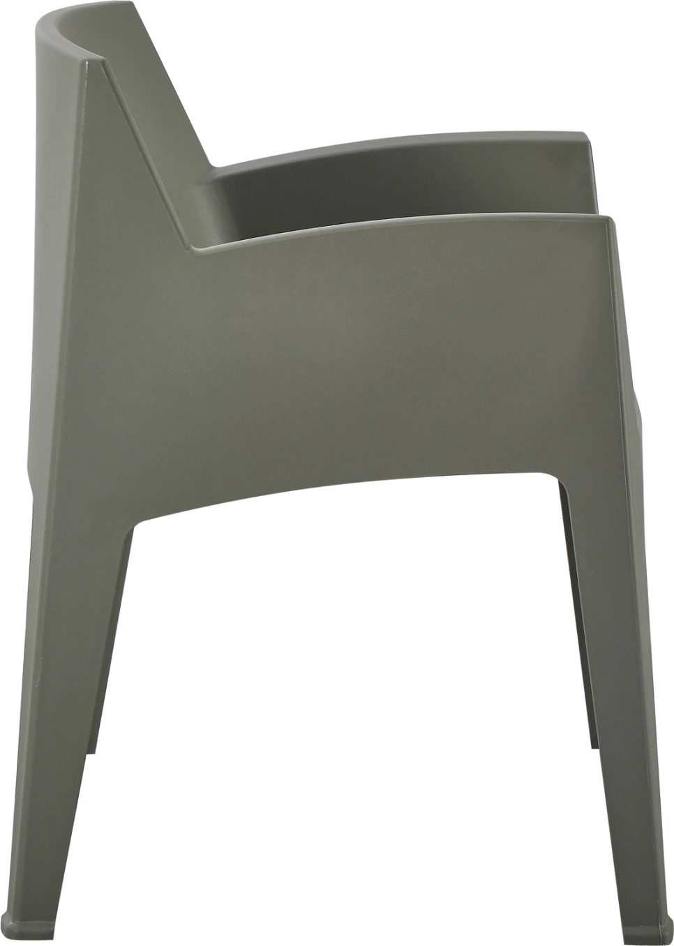 Karrige me krahë polipropileni SLEEK, ngjyrë ulliri e errët, FH6370.05, 57x56x82.5cm 7