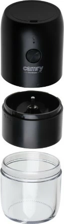 Mulli kafeje pa tela, Camry CR 4302, 25 W, kapacitet 25 g, rikarikues USB-C, gurë qeramike, i zi