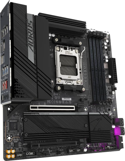 Pllakë amë GIGABYTE B650M AORUS ELITE, AM5, DDR5, mATX, 2.5GbE, USB 3.2 Gen2x2