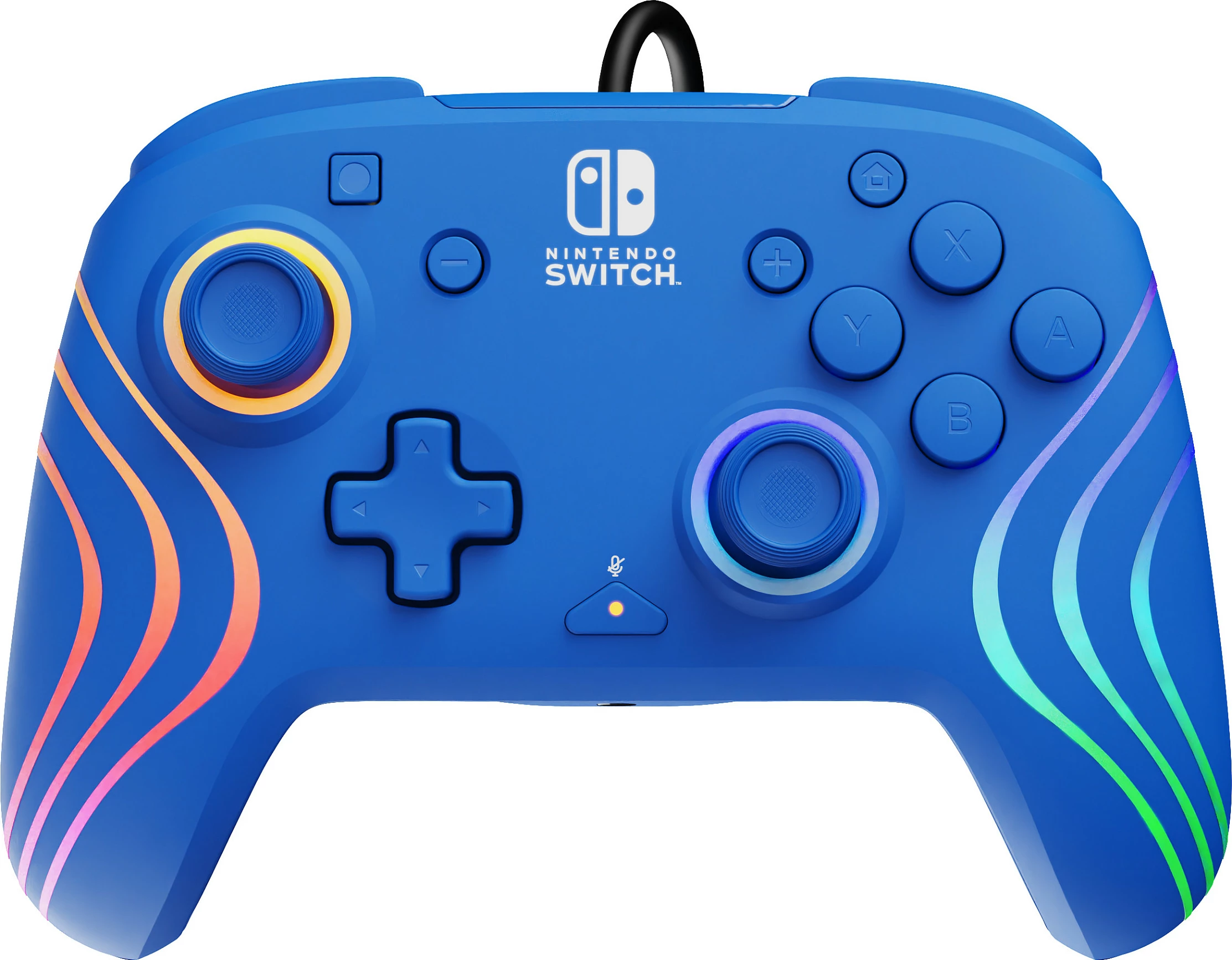 Kontroller PDP Afterglow Wave, për Nintendo Switch/OLED, Wired USB, RGB, blu