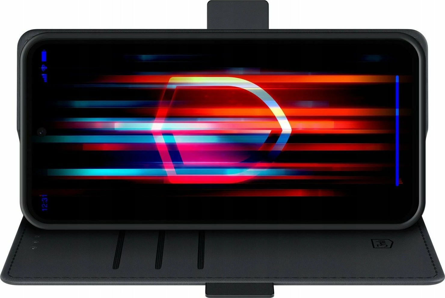 Mbështjellës 3MK Wallet Case për Samsung Galaxy A36 5G, me xham të kalitur, i zi