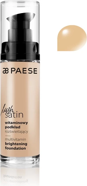 Fondatinë për femra Paese Lush Satin Multivitamin Brightening Foundation 31 Warm Beige 30ml