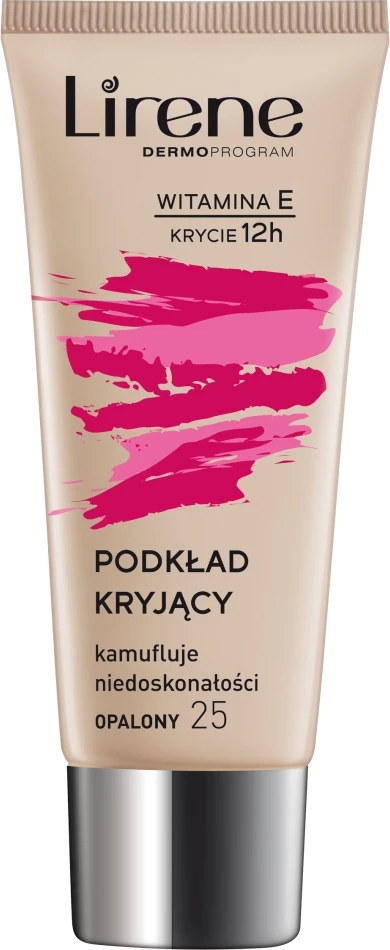 Fondatinë Lirene Camouflage për papërsosmëri me Vitaminë E 25 Opalony 30ml