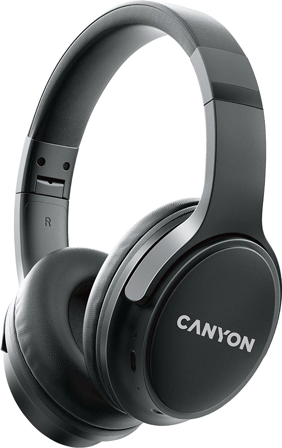 Kufje CANYON OnRiff 4, Bluetooth 5.3, over-ear, 50 orë bateri, USB-C, Black