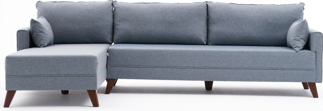 Këndore Bella Soft, ngjyrë kaltër, Atelier del Sofa, majtas