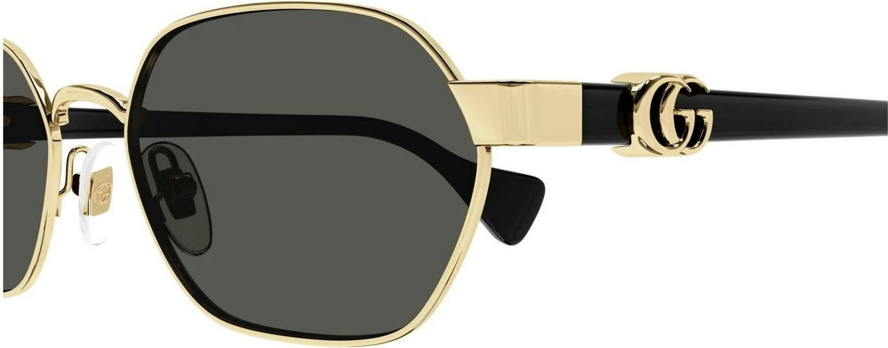 Syze dielli për femra Gucci GG1593S 001, të zeza me ari [Madhësia: 56]
