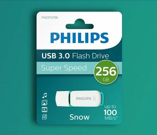 USB 3.0 FLASH DRIVE PHILIPS, 256GB SNOW EDITION
