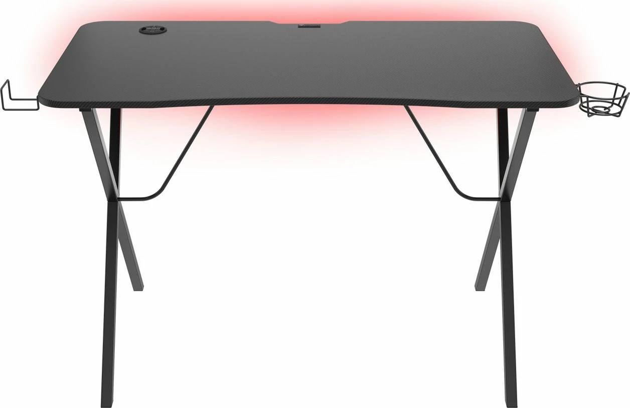 Tavolinë gaming GENESIS Holm 200 RGB 113 x 60 cm, e zezë