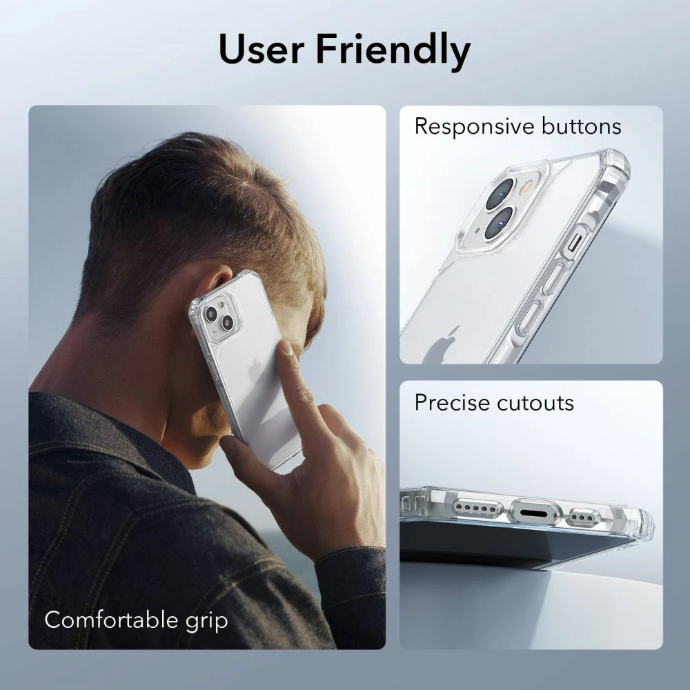 Mbështjellës ESR Air Armor për iPhone 14 Plus, Transparent