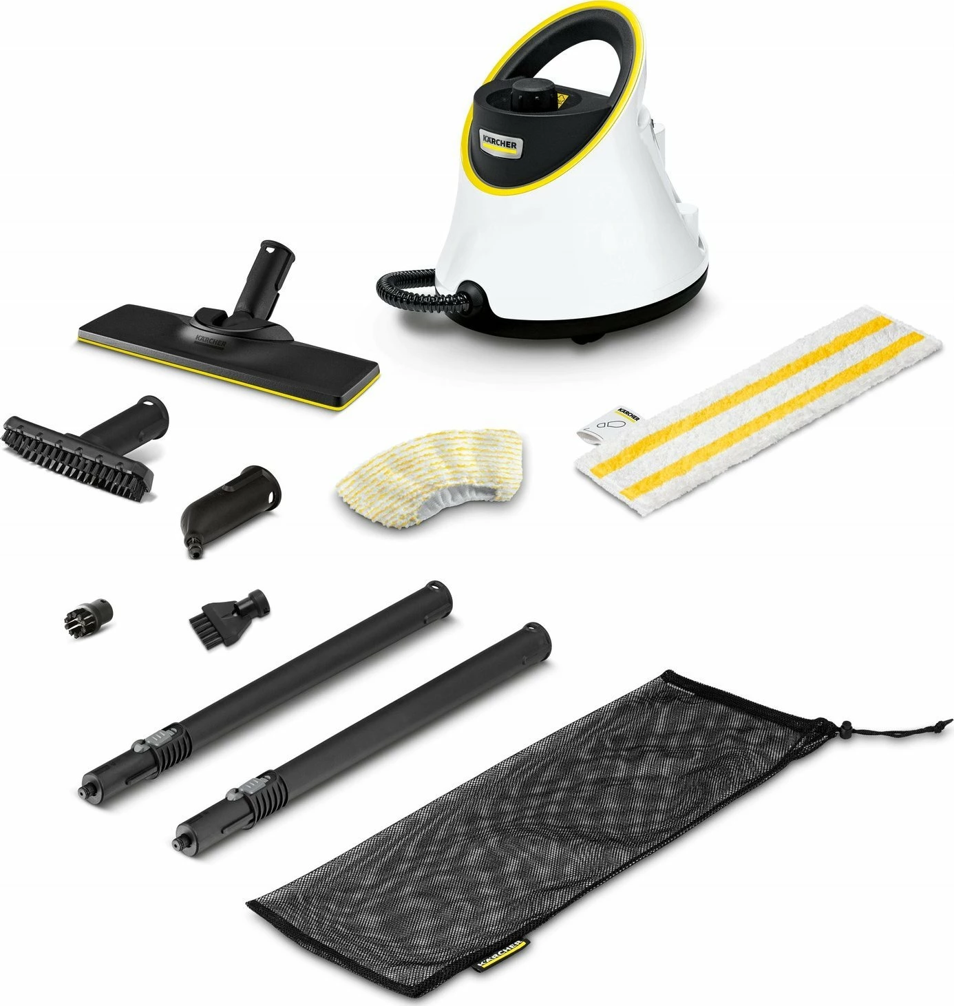 Pastrues me avull Karcher SC 2 Deluxe 1500 W, 3.2 bar, rezervuar 1 L, i bardhë, set me aksesorë