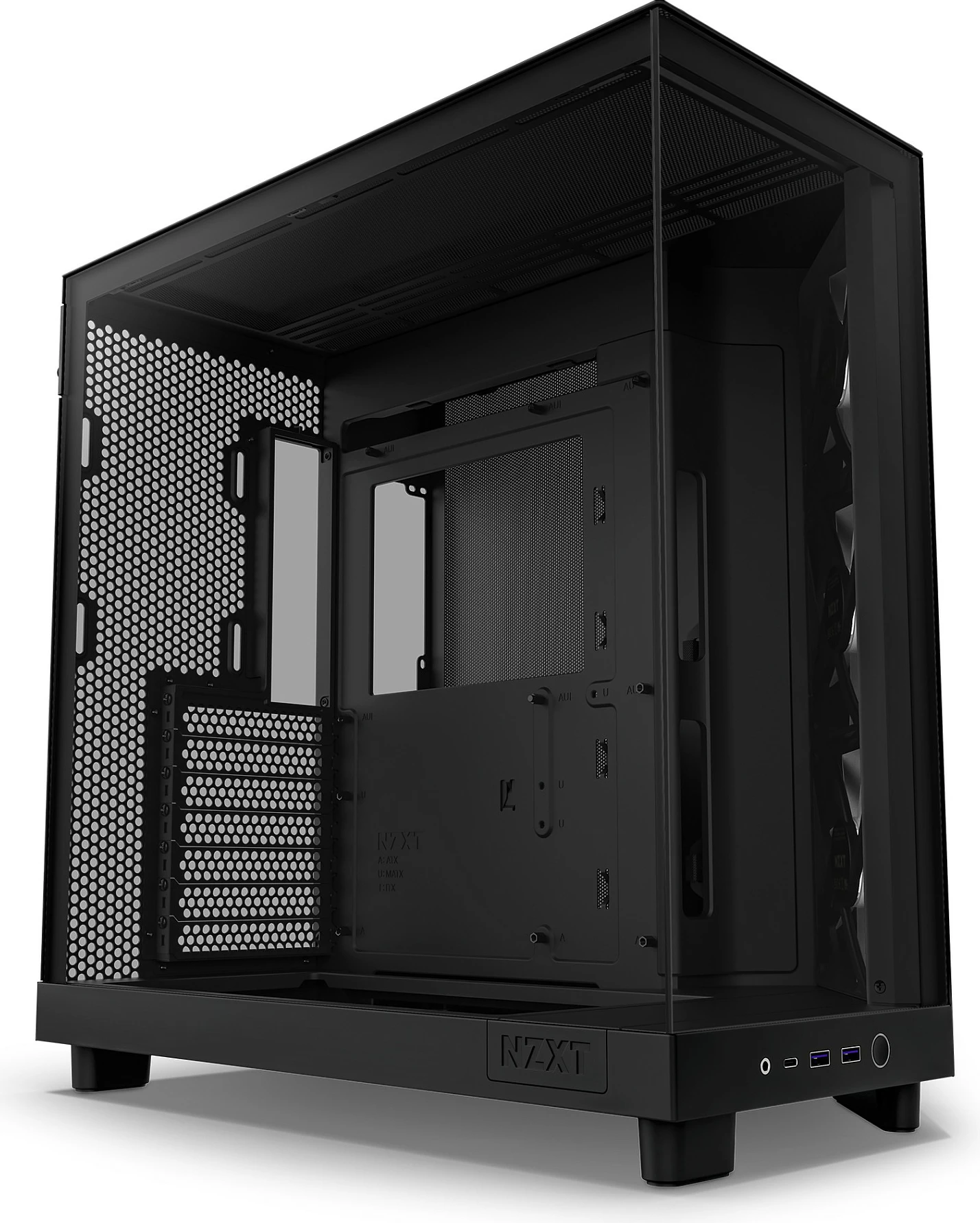Kasë NZXT H6 Flow RGB Midi Tower, ATX/micro ATX/Mini-ITX, xham i temperuar, e zezë