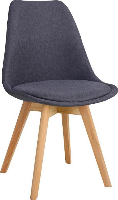 Karrige Gaston, ngjyrë gri e errët, pp-material, dru natyral, 56.5x43x83.5cm