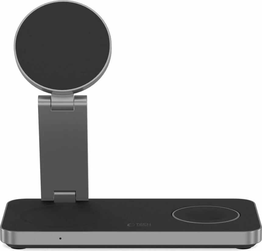 Karikues induktiv 3-në-1 Tech-Protect QI15W-A47 me MagSafe, USB-C, i zi