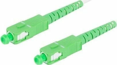 Patchcord fibër optike Lanberg FO-SASA-SS21-0300-WH, SC/APC-SC/APC, single-mode 9/125, G657A2, simplex, LSZH, 3.0mm, 30 m, e bardhë