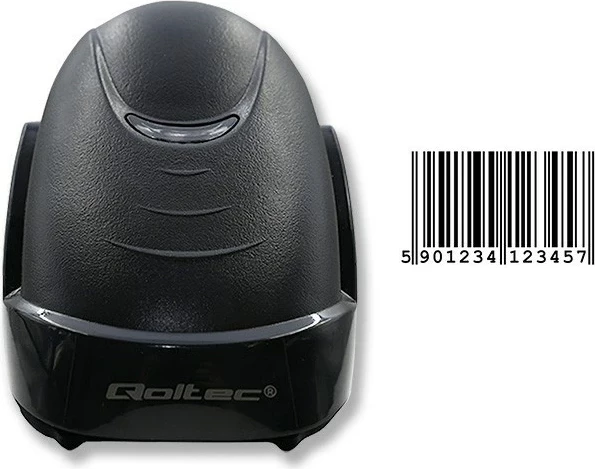 Skaner lazer Qoltec 50876, 1D, USB, i zi 5