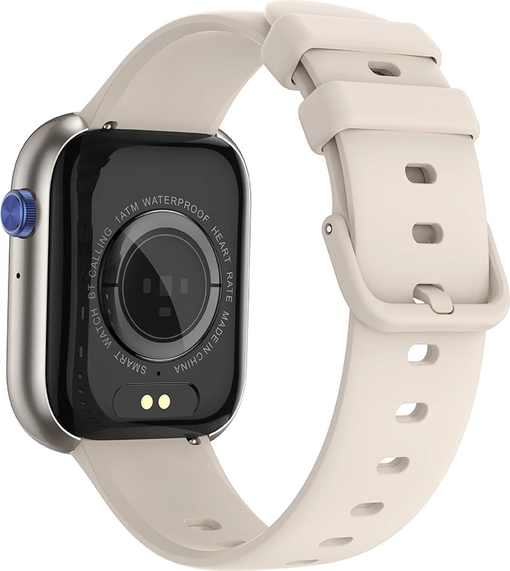 Smartwatch Moye Kronos 3 Pro, ekran 2.01\" TFT, Bluetooth 5.3, IP68, bateri 300 mAh, argjendtë, set me 3 rripa