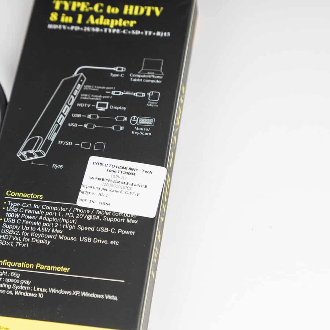 TYPE-C TO HDMI 8IN1 - Tech Time TT24004