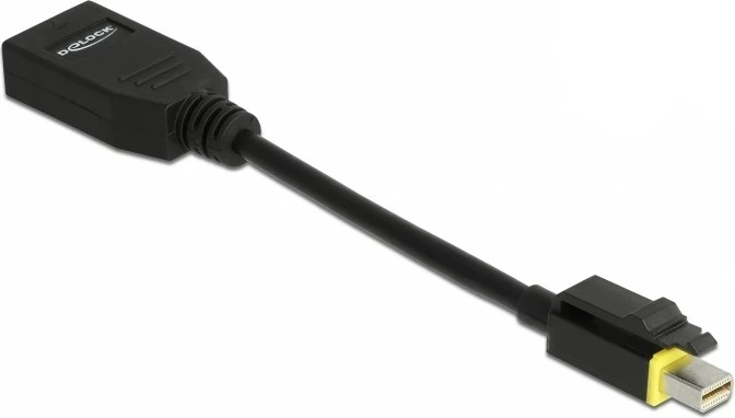 Adapter kabllo Mini DisplayPort në DisplayPort DeLOCK 65978, 0.15m, i zi