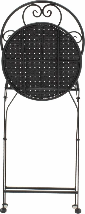 Tavolinë me karrige 3 copë Walen metal i zi