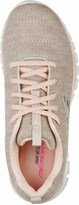 Atlete Skechers femra, bezhë/portokalli [Madhësia: 37]