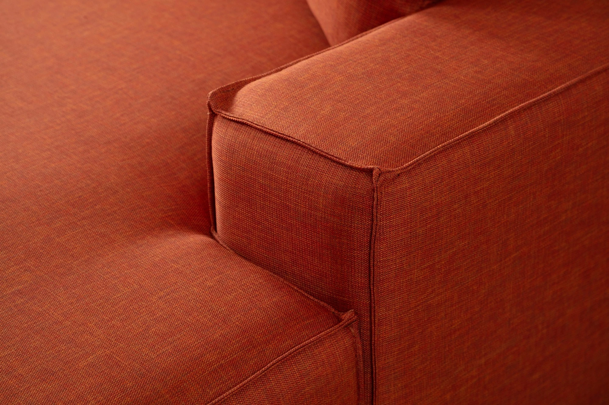 Kënd-sofë krevati Atelier del Sofa, kënd i djathtë, portokalli