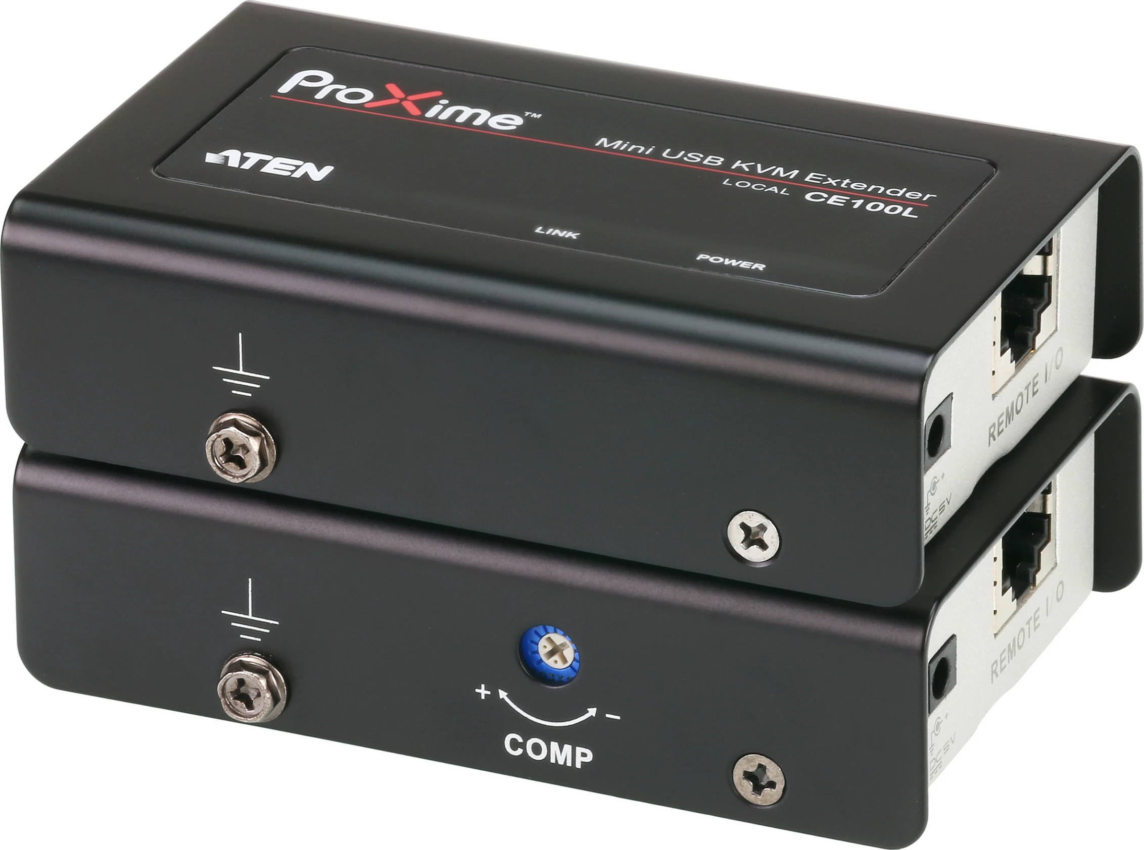 Zgjatues KVM ATEN CE100, VGA/USB, Cat5, 100m, 1920x1200, i zi