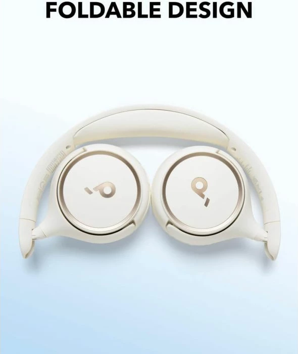 Kufje wireless Anker Soundcore H30i, Bluetooth 5.3, 70 orë bateri, 40 mm driver, të bardha