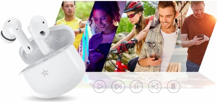 Kufje wireless Giewont, të bardha