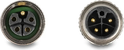Kabllo sensori DeLOCK 80552, M12 L-coded mashkull/femër, 5 m, AWG14, 16A/63V, gri