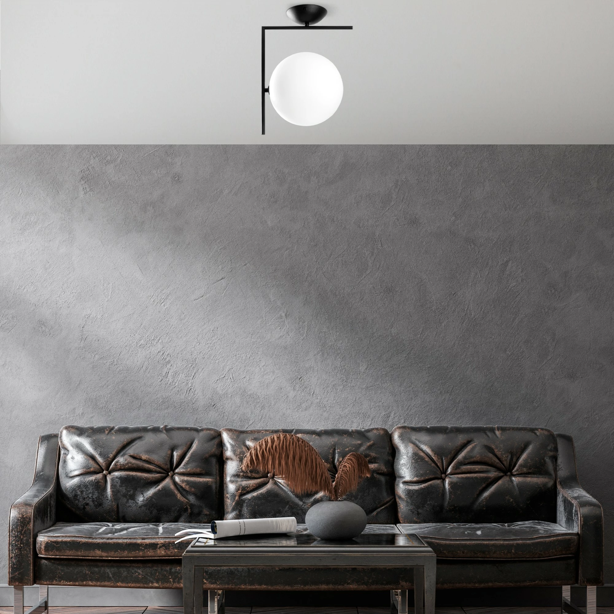 Llambë tavani Opviq, Luminar - 14120, ngjyrë e zezë