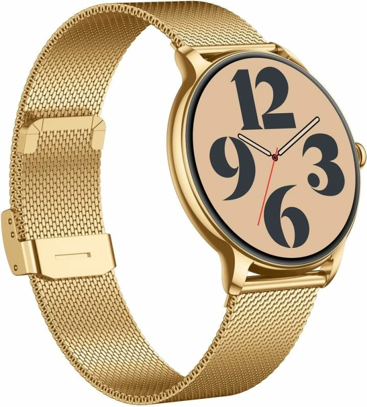 Smartwatch për femra Gravity GT31-2, ari, set me rrip dhe byzylyk
