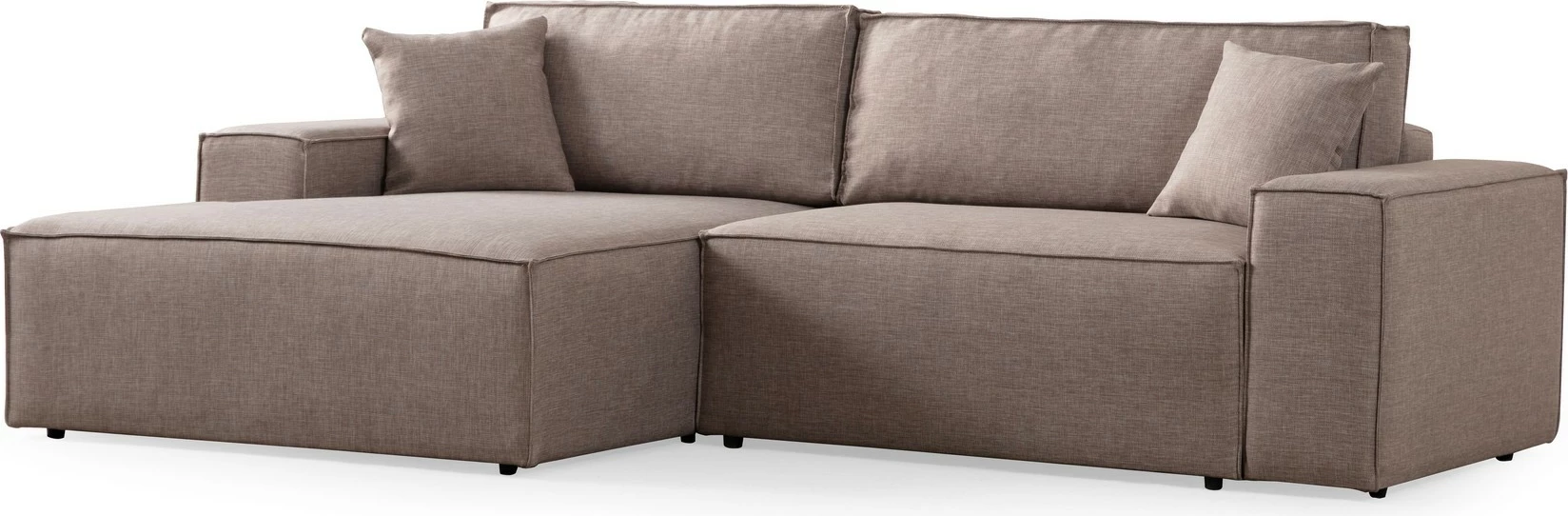 Kënd-sofë krevati Atelier del Sofa, Pırlo kënd majtas, kafe