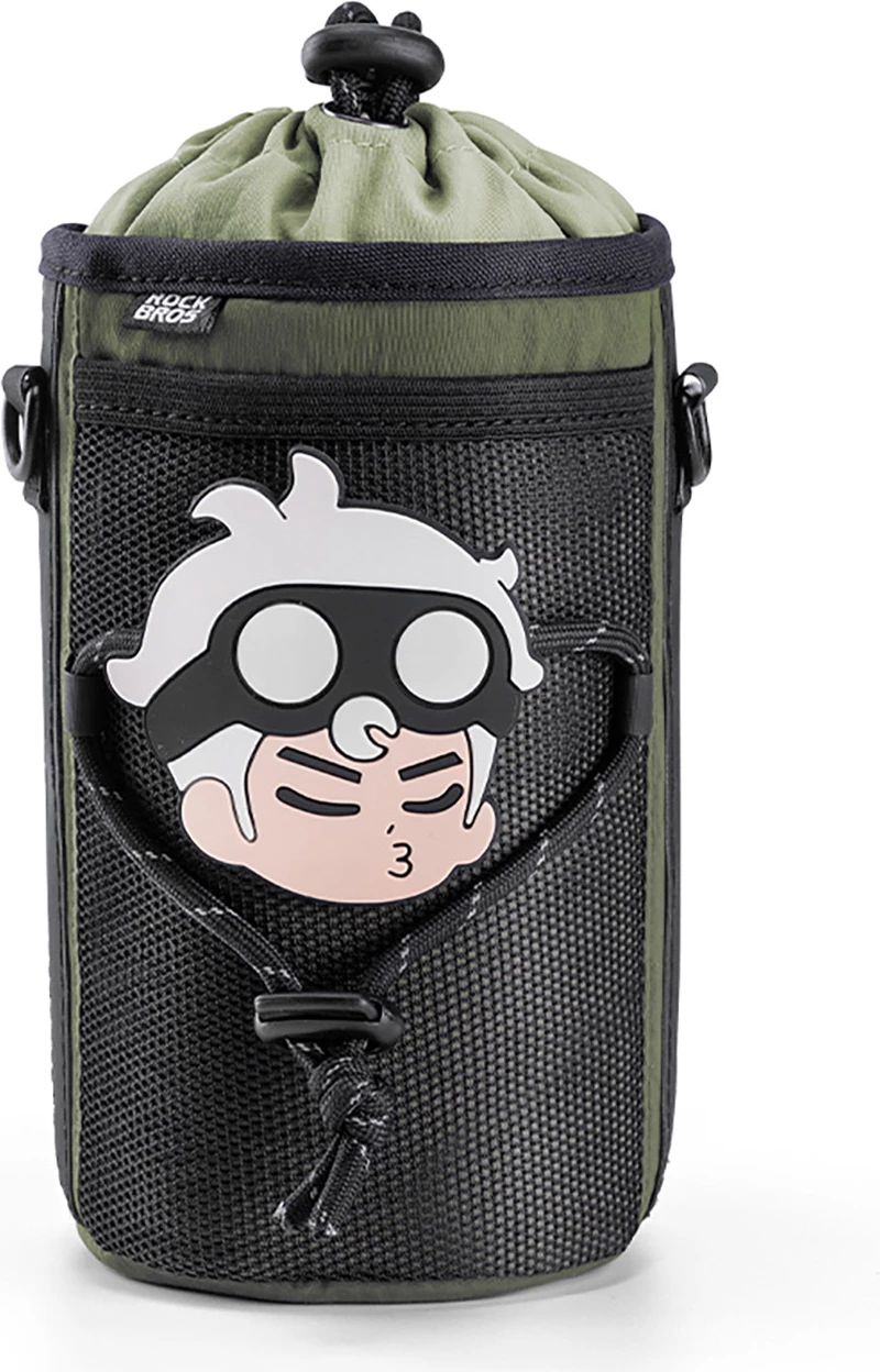 Çantë shishe Rockbros 3011006501 me rrip supi, 1L, e gjelbër