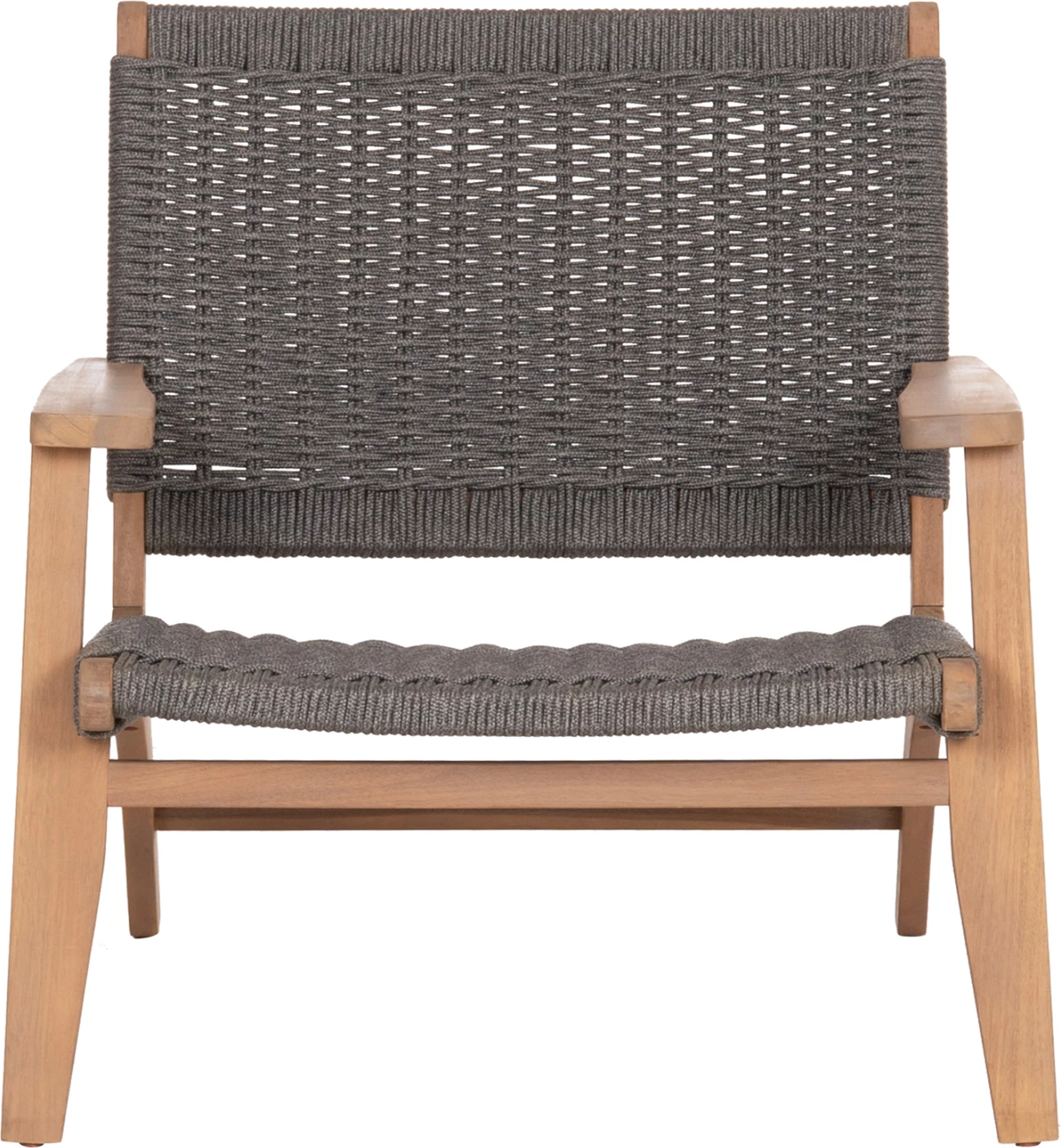Karrige lounge Monter, dru akacie natyral, litar gri, 78x62x67cm