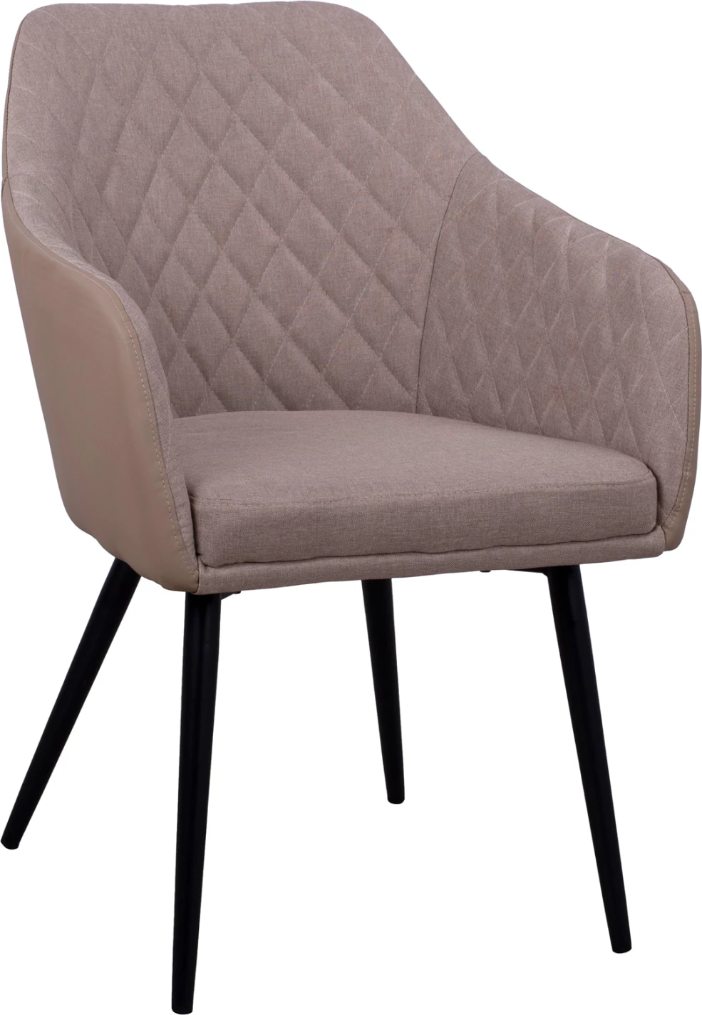 Karrige Charles FH8522.07 me pëlhurë Bezhë & PU Bezhë 57x63x83 cm, set prej 2 copash