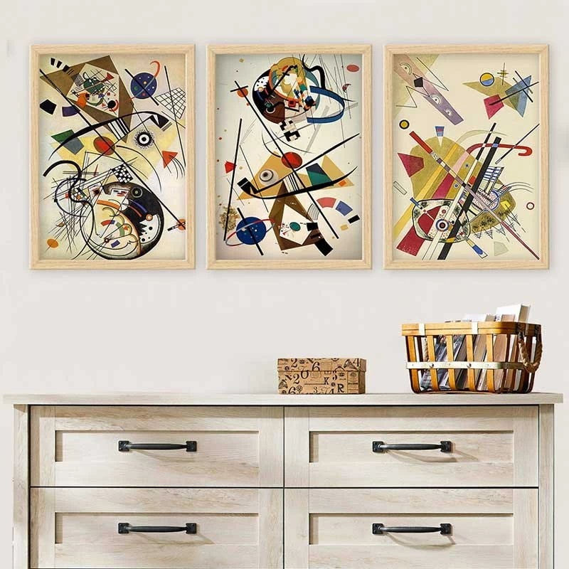 Pikturë dekorative me kornizë (3 copë), Wallity, 3NTC_UN2962870_5575