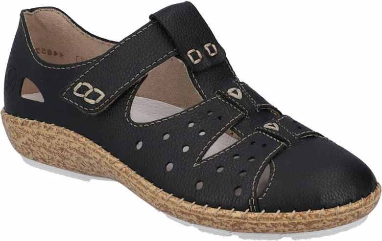 Këpucë të ulëta femra Rieker 44852-14, të zeza