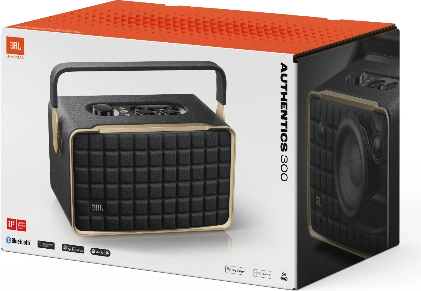 Altoparlant JBL Authentics 300, bateri 4800mAh, asistent zanor, i zi/ari