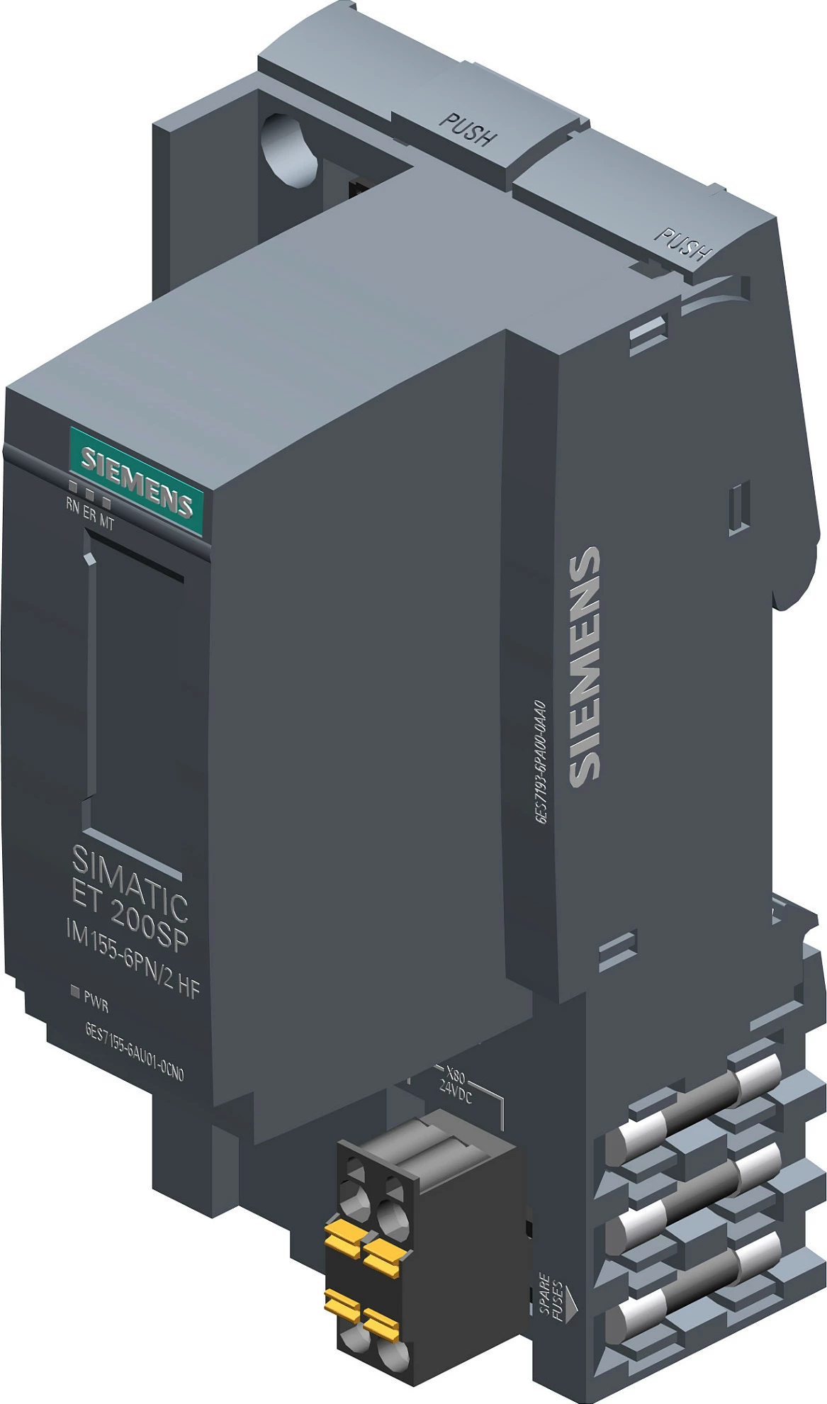 Modul interfejsi Siemens SIMATIC ET 200SP 6ES7155-6AU01-0CN0, PROFINET 2-Port, gri