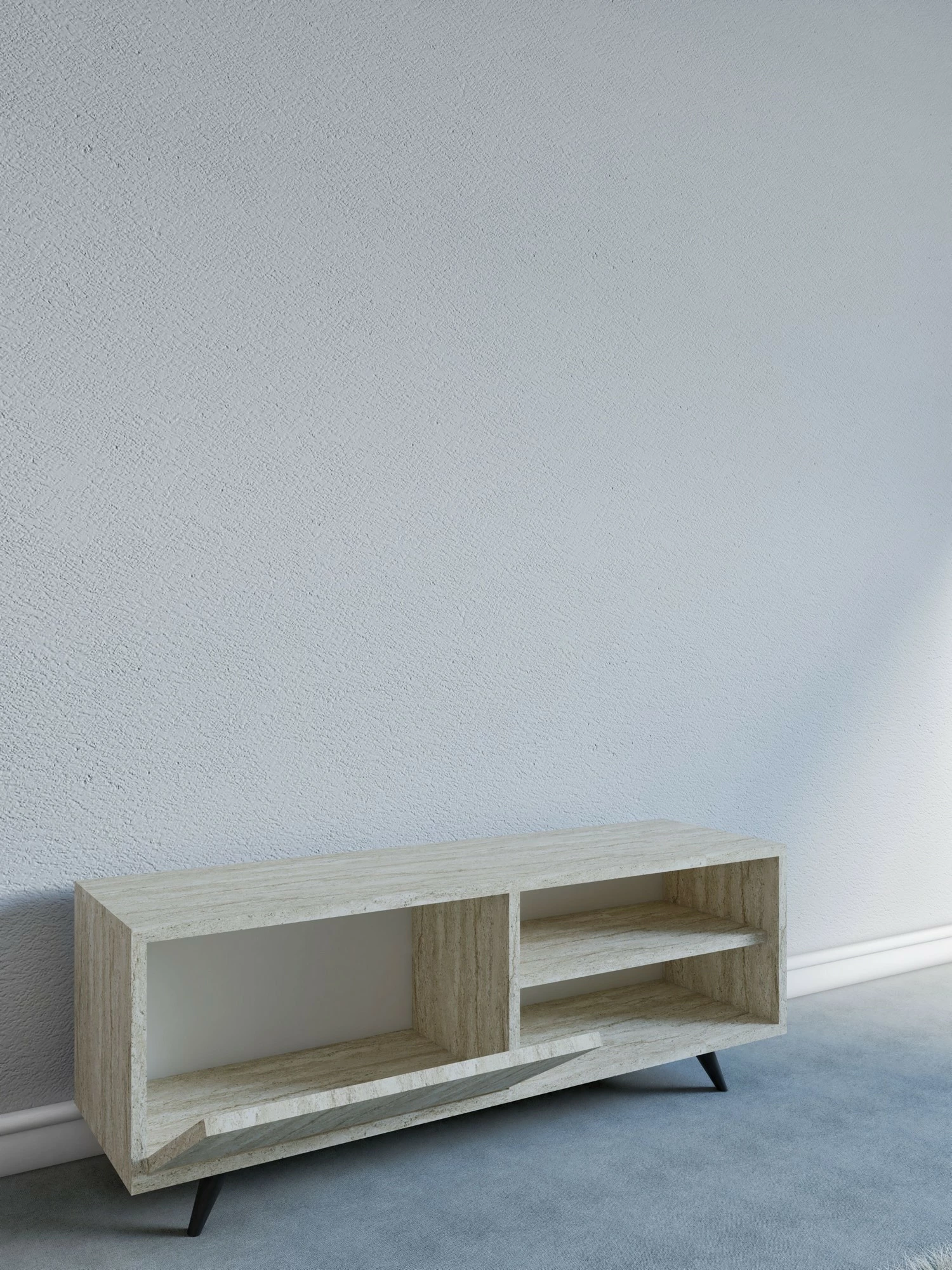 Komodë TV Hanah Home, ngjyrë travertin