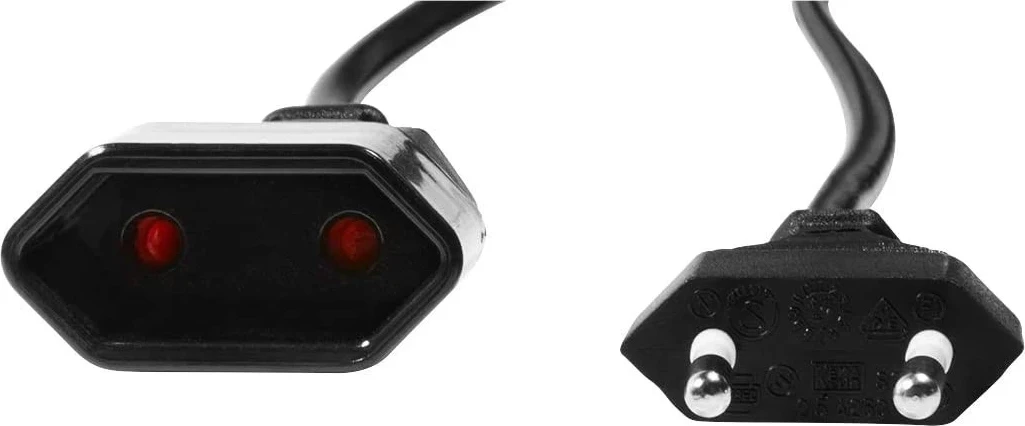 Kabllo zgjatëse LogiLink, Euro CEE 7/16, 1.0m, e zezë